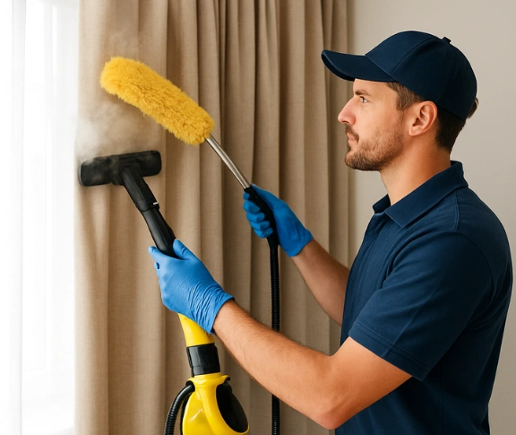 Trusted blind cleaning technician Matty Curtain Cleaning hillside-vic QLD