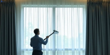 Commercial curtain steam cleaning service hillside-vic hotels offices