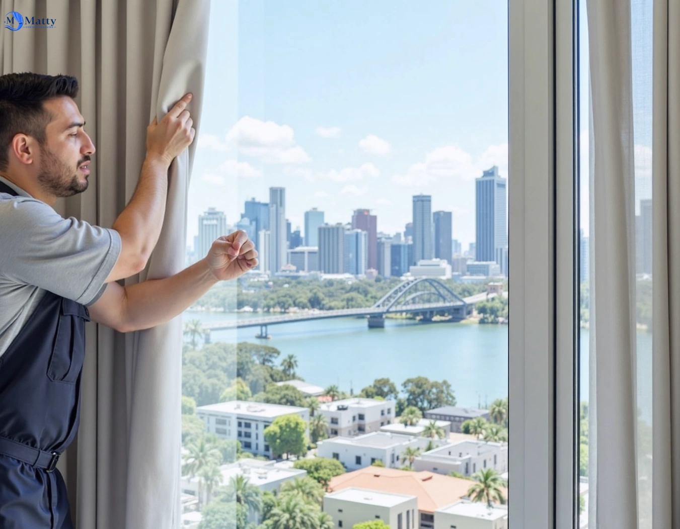 Professional curtain steam cleaning service hillside-vic QLD by Matty Curtain Cleaning
